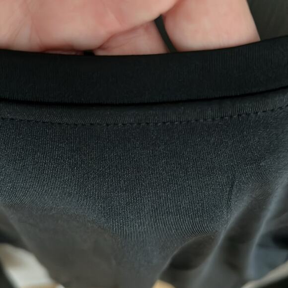 NWT MINIMALIST slinky black cropped longsleeve top by COMMENSE M - Picture 6 of 7